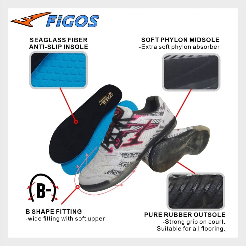 FIGOS PRO GAMMA 5TH GENERATION WHITE TIGER COURT SHOE