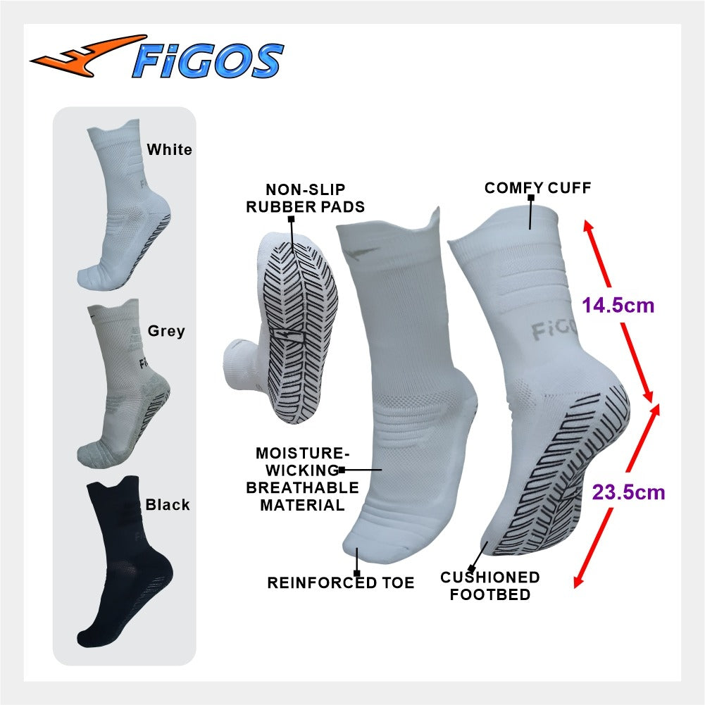 Figos New Full Grip Anti Slip Socks Unisex 2023